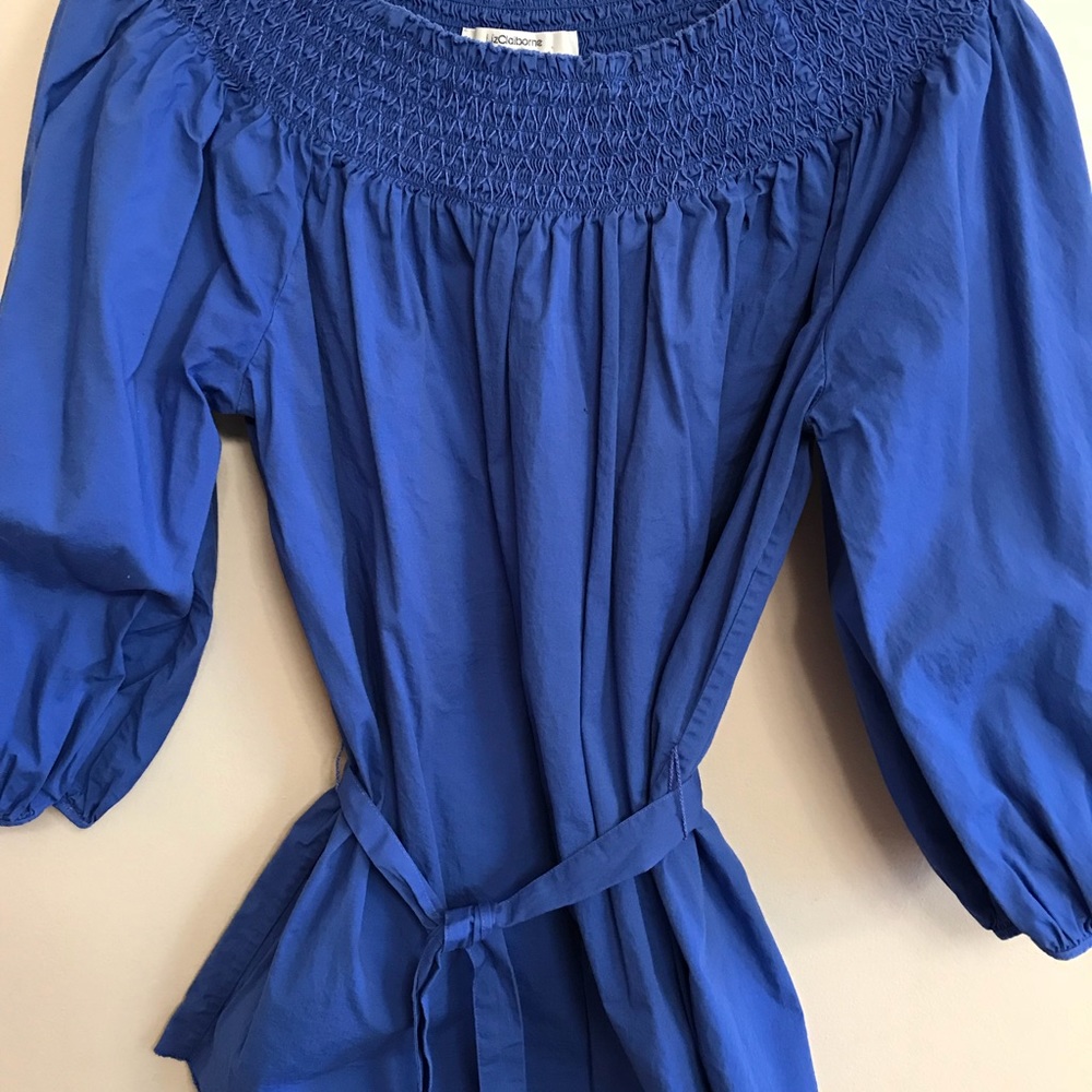 Liz Claiborne cotton/spandex blouse.